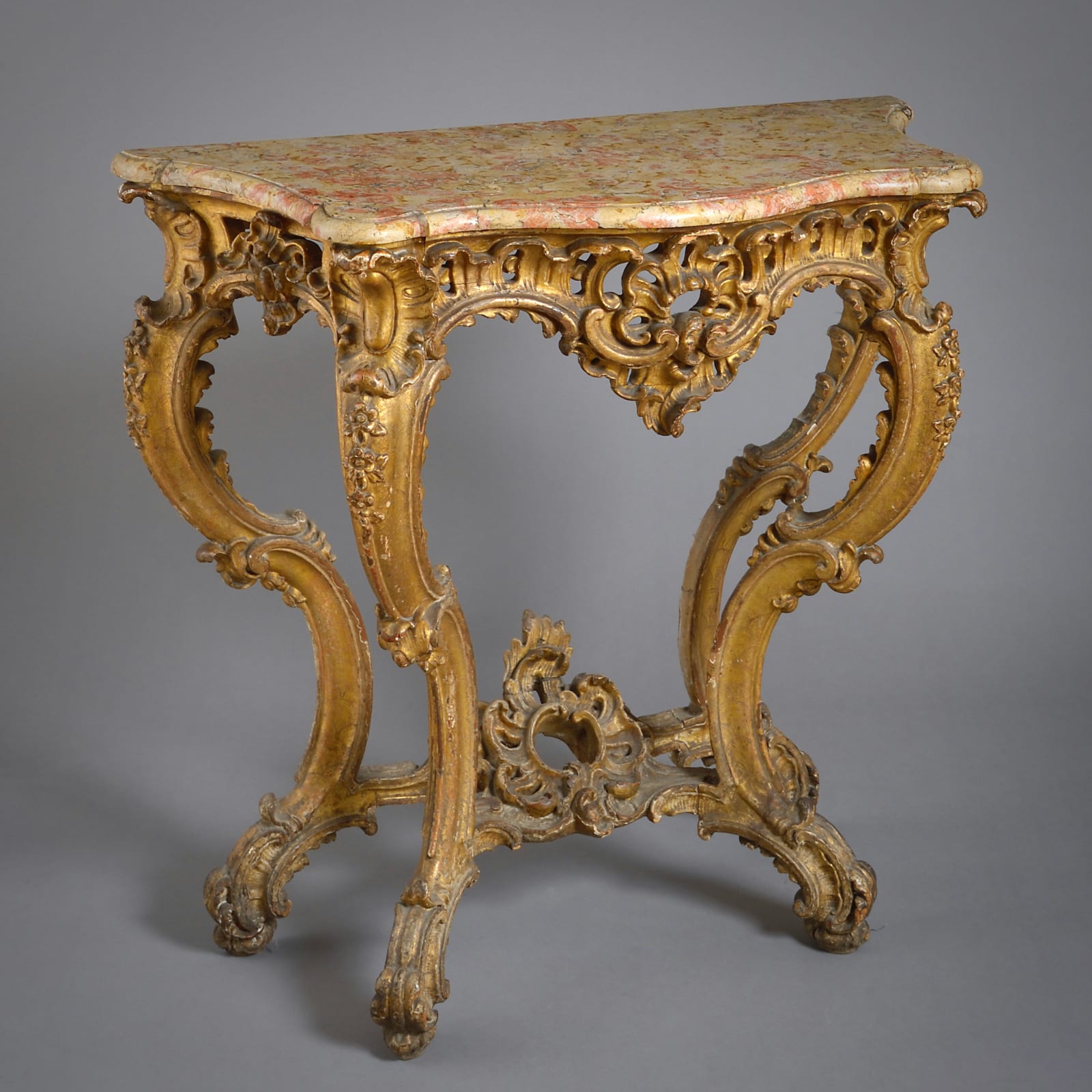 Louis XV Gilt-Wood Console Table