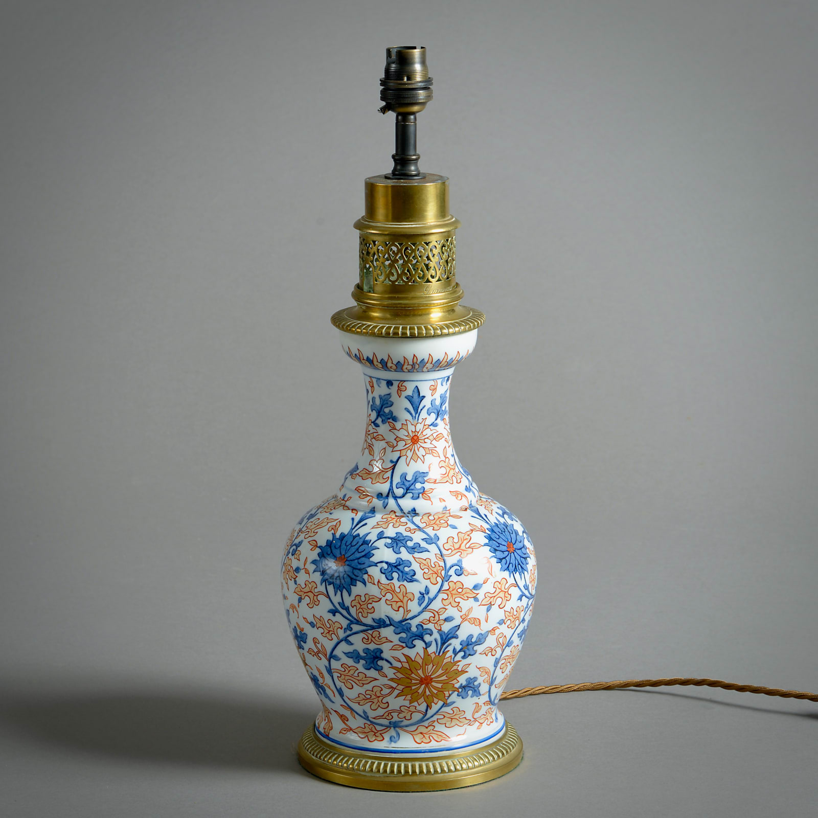 PAIR OF SAMSON IMARI VASES MOUNTED AS LAMPS BY GAGNEAU