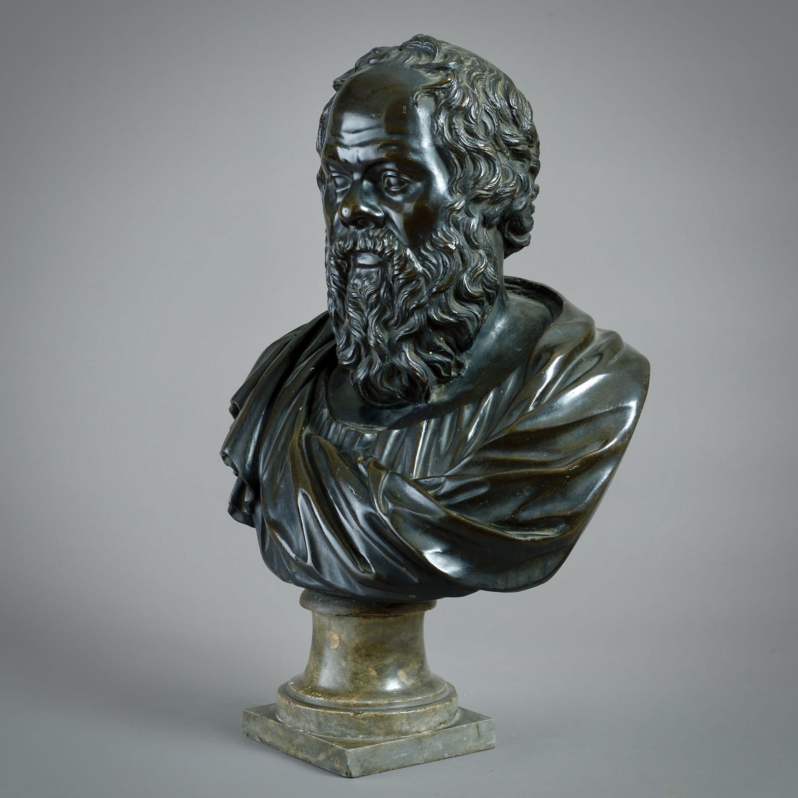 BRONZE BUST OF SOCRATES
