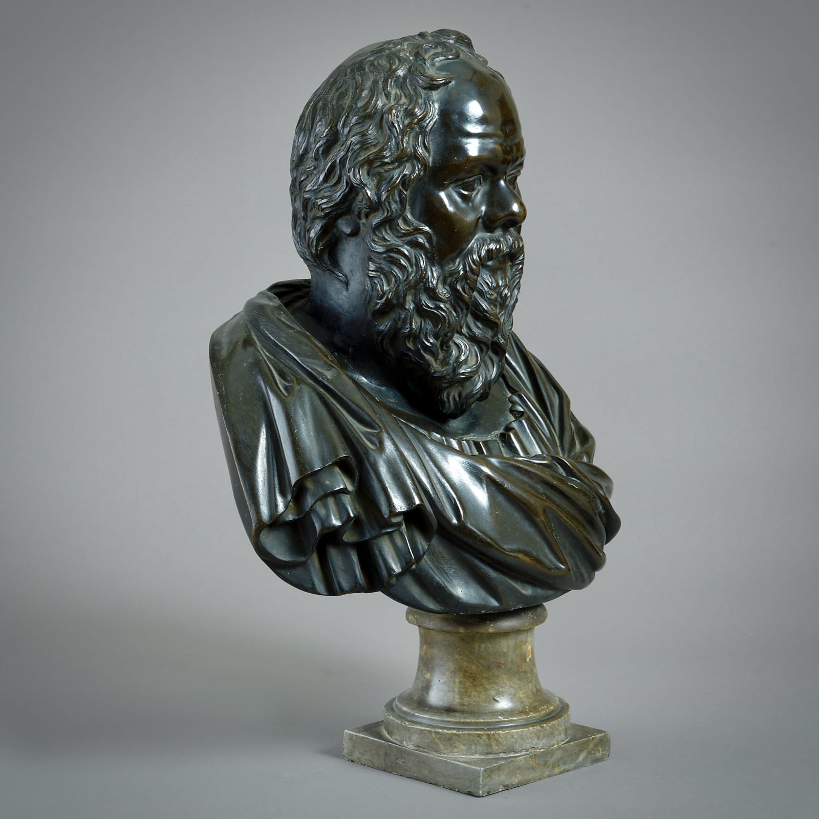 BRONZE BUST OF SOCRATES