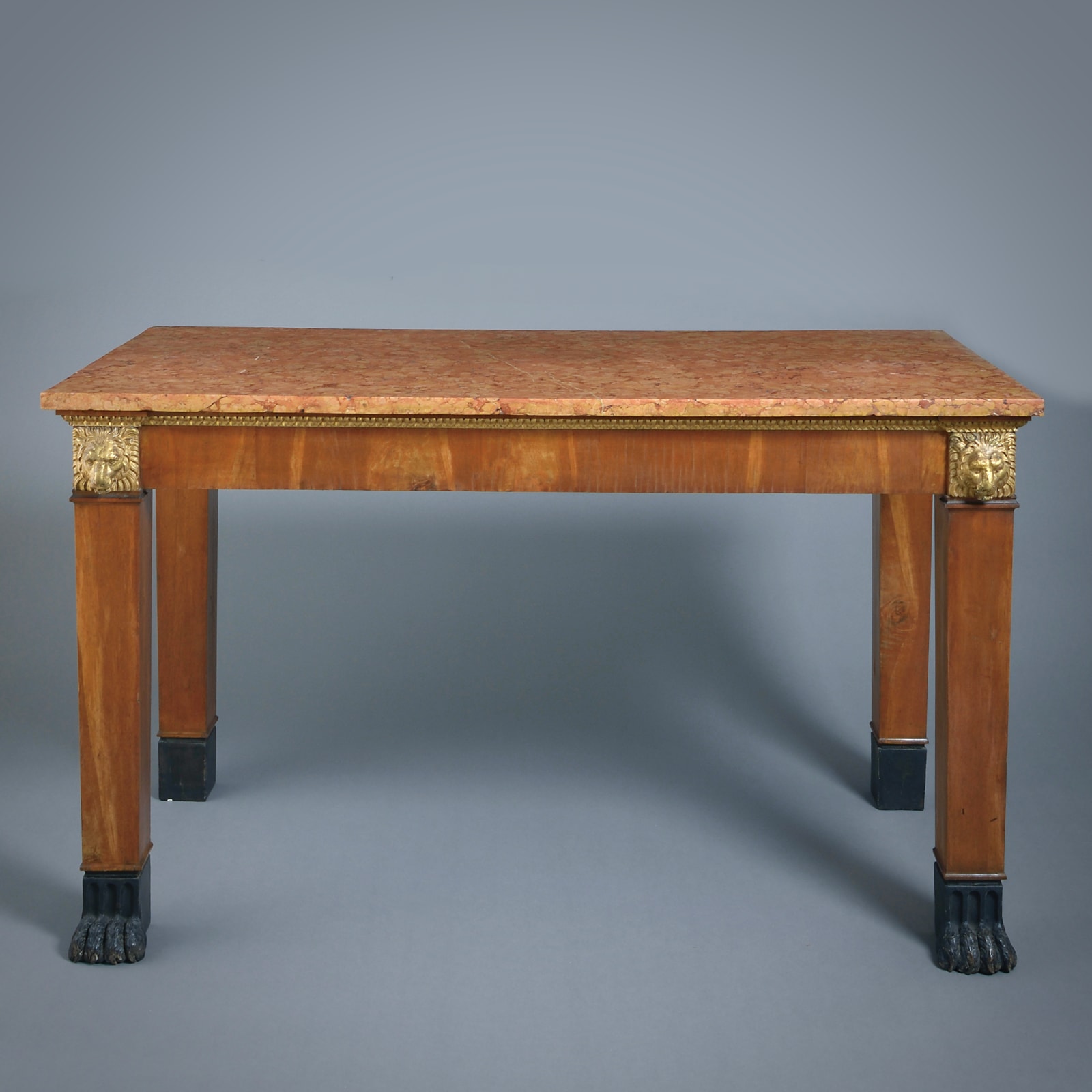 Tuscan Parcel-Gilt Fruitwood Side Table