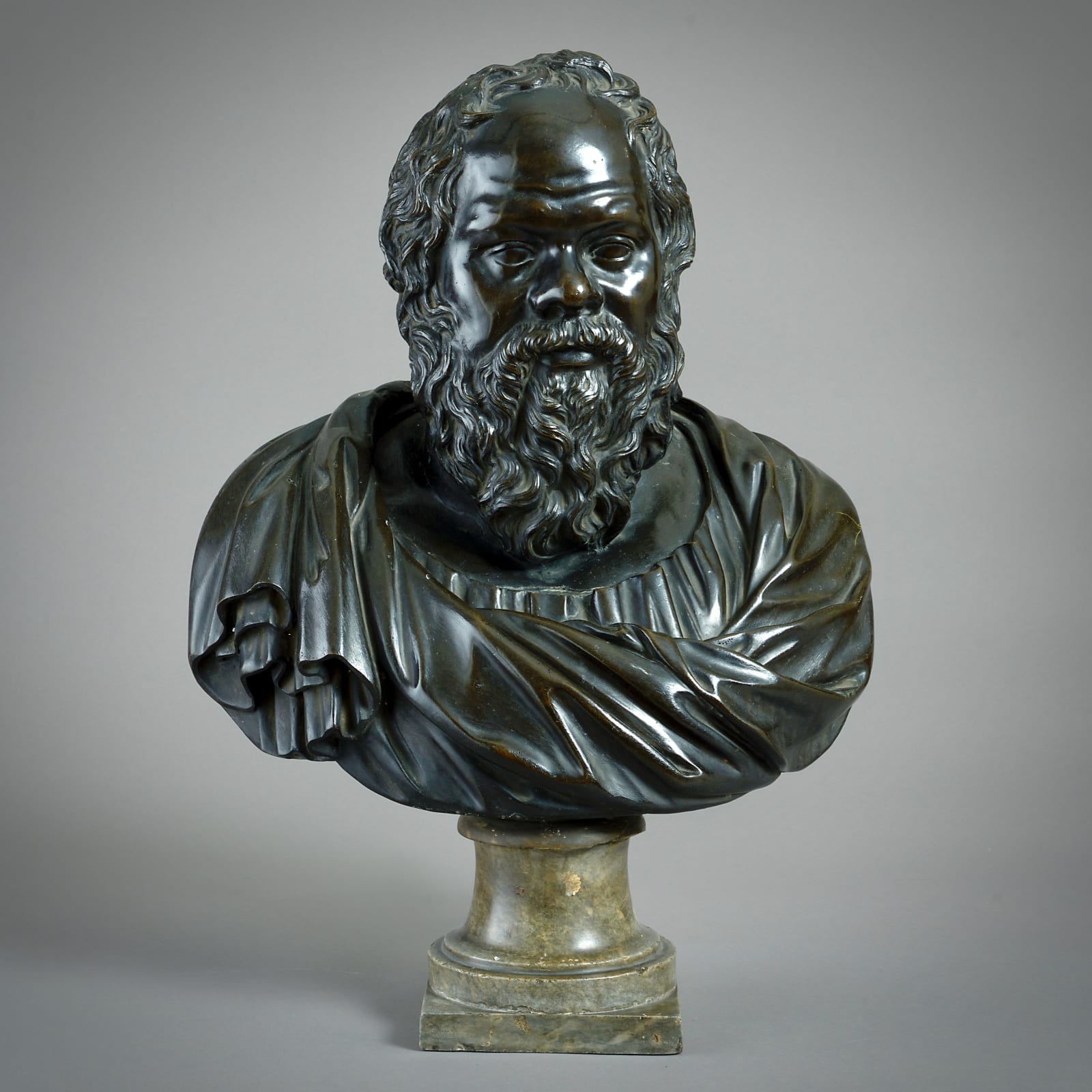 BRONZE BUST OF SOCRATES