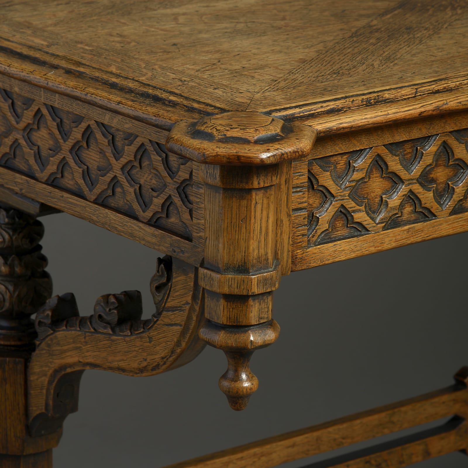 George IV Gothic Oak Writing-Table