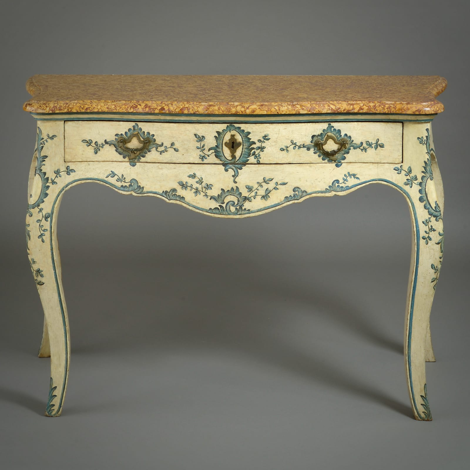 FINE PAIR OF GENOESE PAINTED SIDE TABLES