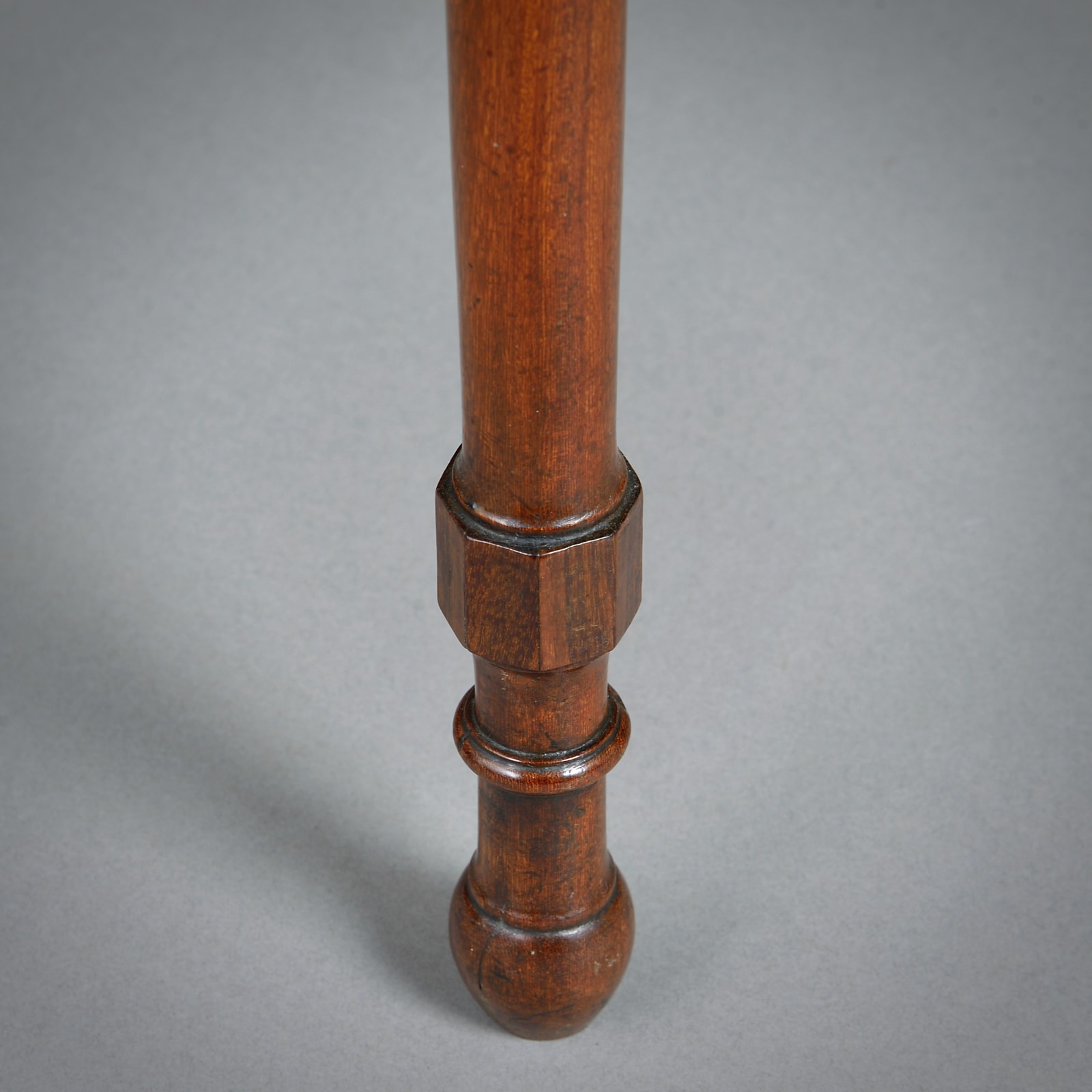 GEORGE III SATINWOOD AND MAHOGANY DEMI-LUNE CARD TABLE