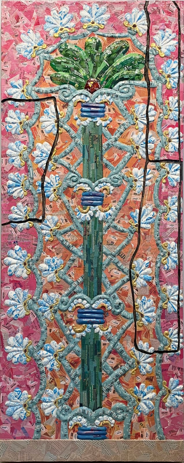 Michael Rakowitz, The Invisible Enemy Should Not Exist - (Northwest Palace of Kalhu (Nimrud), Room F, section 1, panel 2), 2019