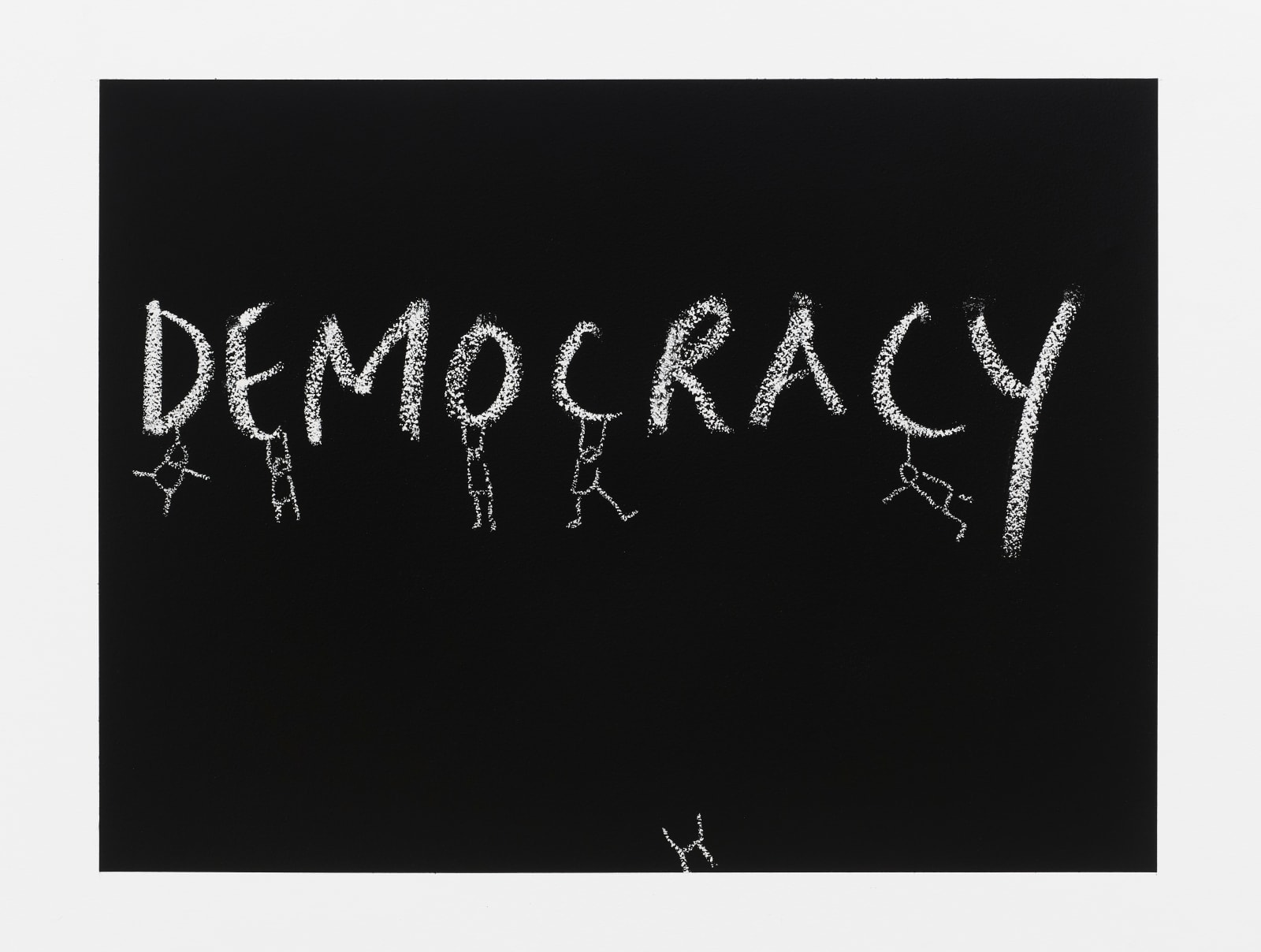 Dan Perjovschi, Democracy, 2024