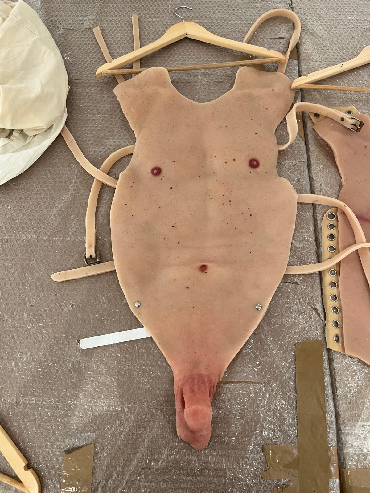 Manuela Benaim, Second Skin (White Male), 2024