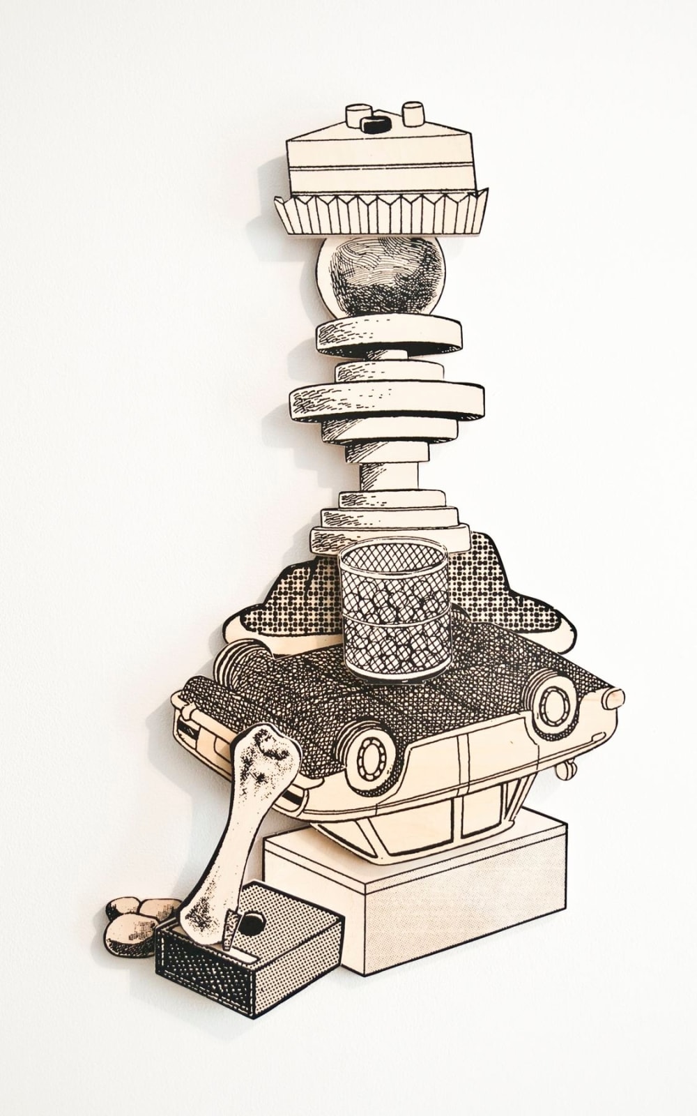 Teppei Kaneuji, Games, Dance, and the Constructions (unfinished plywood) #6, 2015