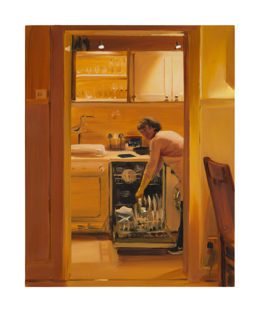 Caroline Walker, Dishwasher Loading, After Dinner, March, 2020