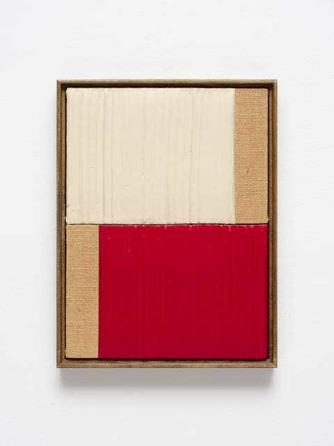 Johnny Abrahams, Untitled (White & Red II), 2021