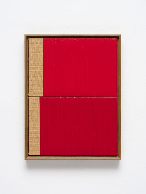 Johnny Abrahams, Untitled (Red V), 2021