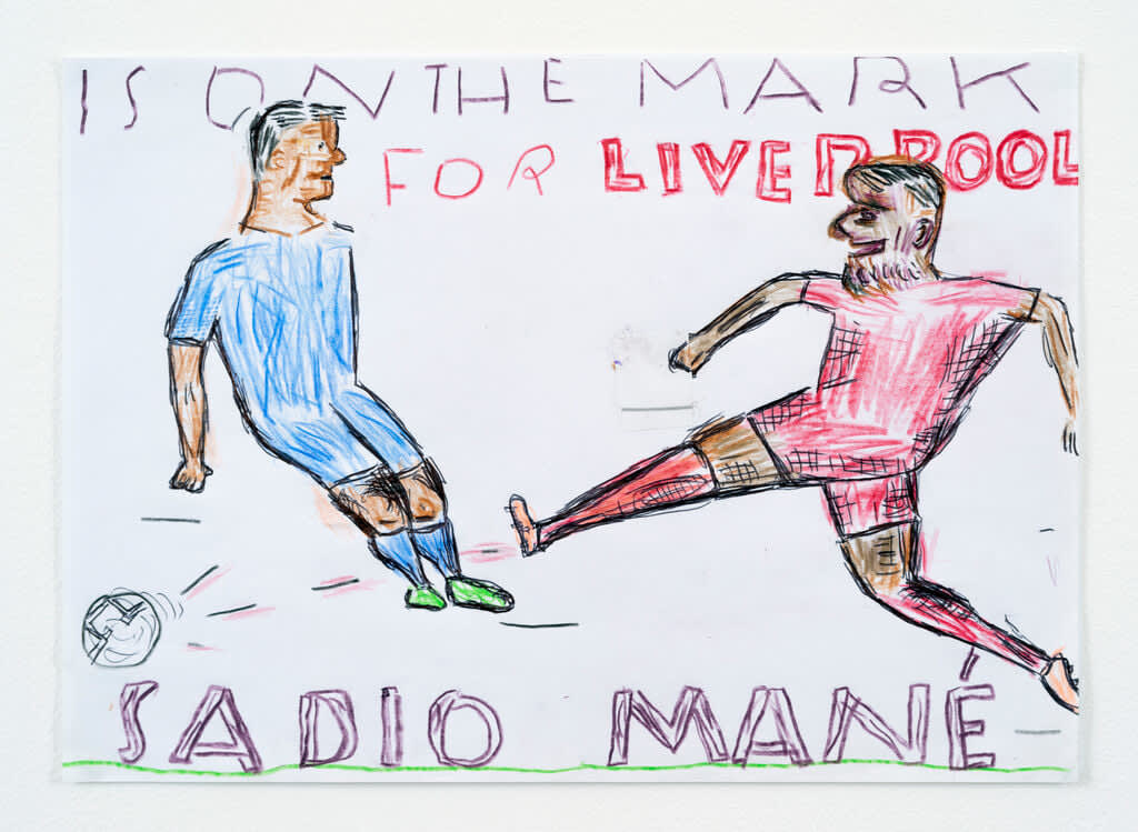 Rose Wylie, On the Mark, SM, 2018