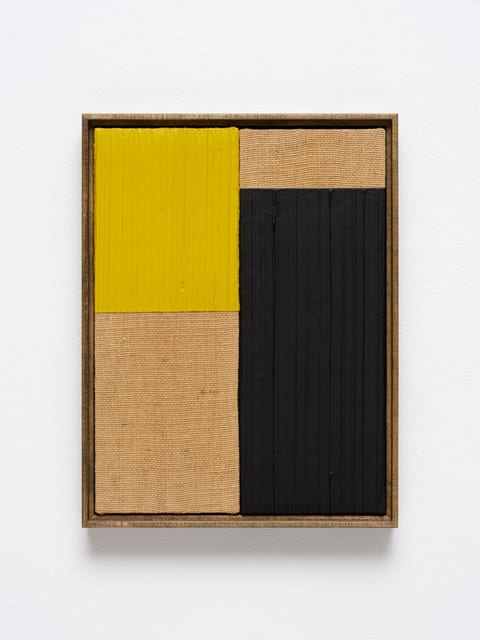 Johnny Abrahams, Untitled (Black & Yellow), 2021