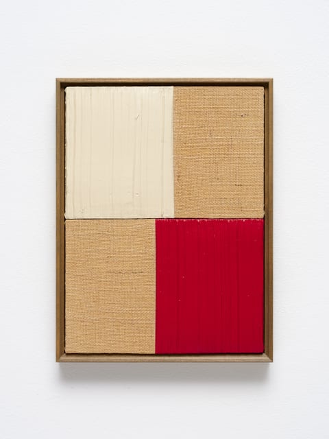 Johnny Abrahams, Untitled (White & Red IV), 2021