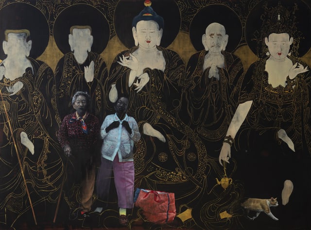 Helena Parada-Kim, Amithaba Buddhas, 2021