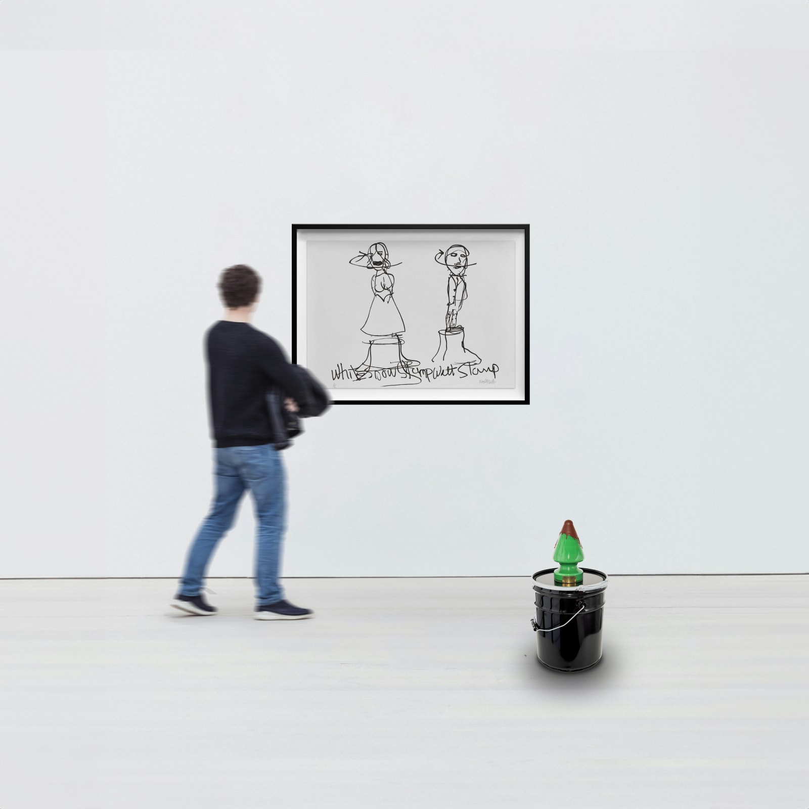 Paul McCarthy, Tree Green Plug Bottle Whisky Bucket Black - Early Collectors Edition, 2014-2024