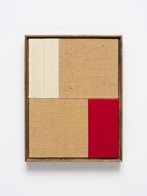 Johnny Abrahams, Untitled (White & Red V), 2021