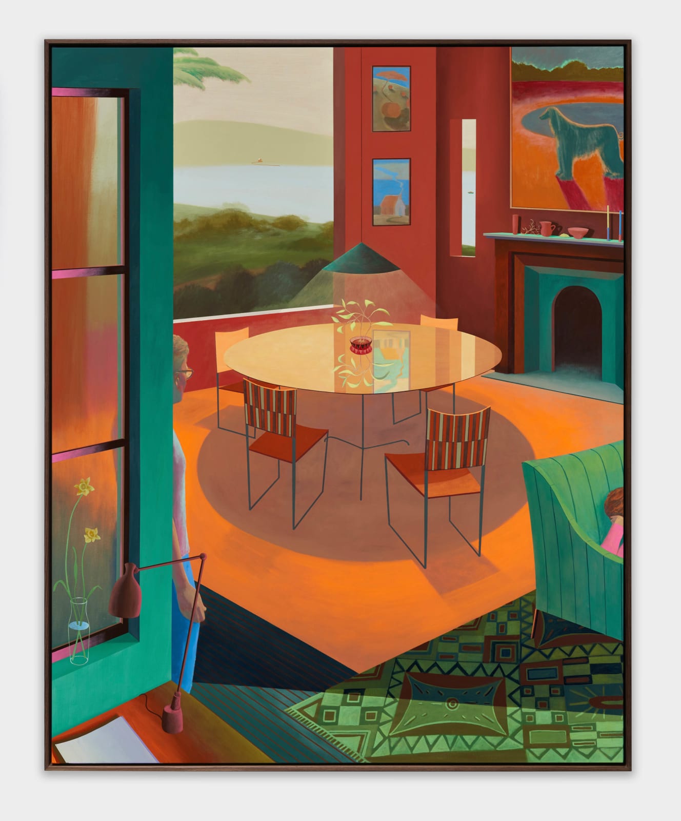 Alfie Caine, Red Dining Room, 2022
