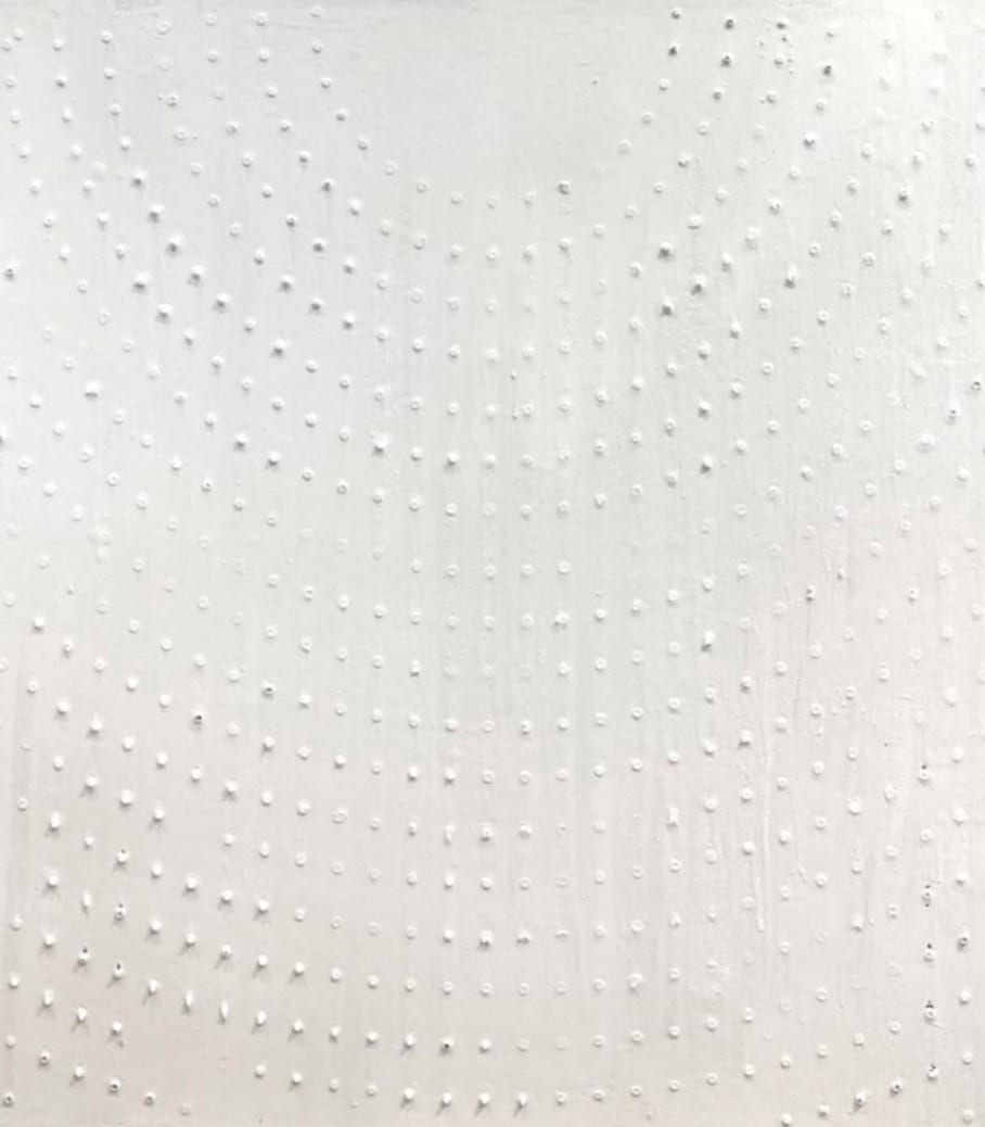 Jeff Peters, White Plaster on Canvas