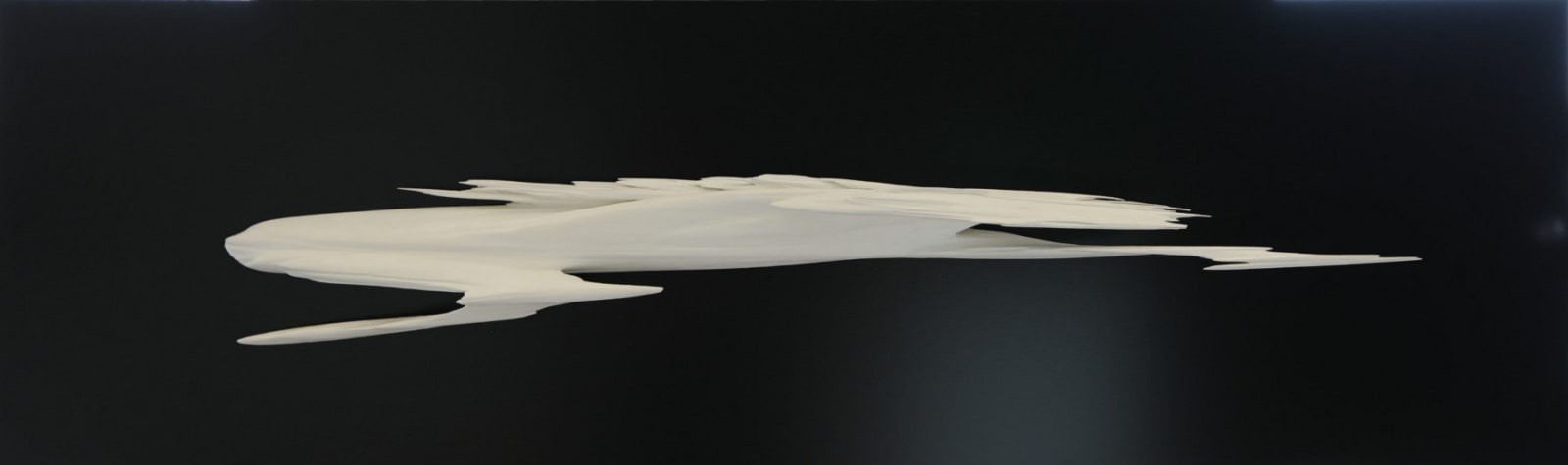 Jonty Hurwitz, Oblique Horse - Noir Base, 2025