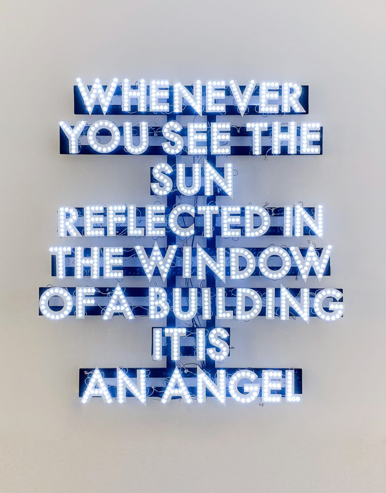 Robert Montgomery, Whenever You See The Sun, 2019