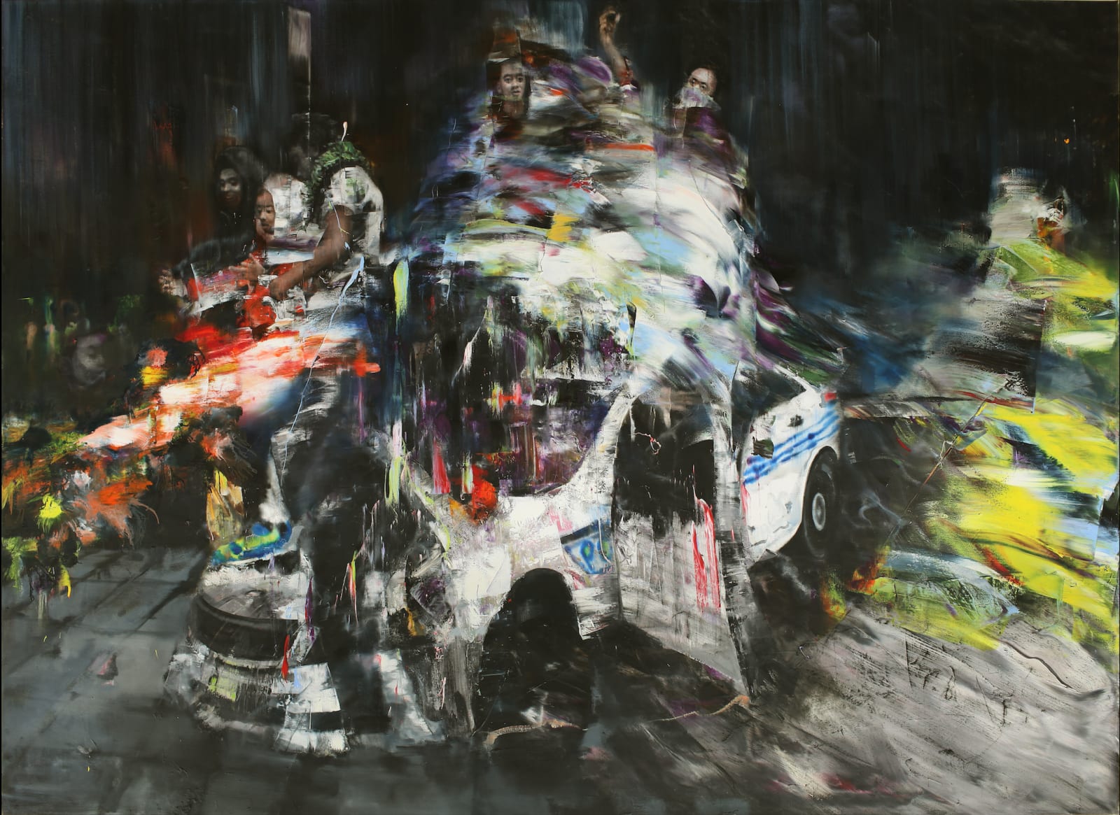 Li Tianbing, Occupation on the Car, 2018