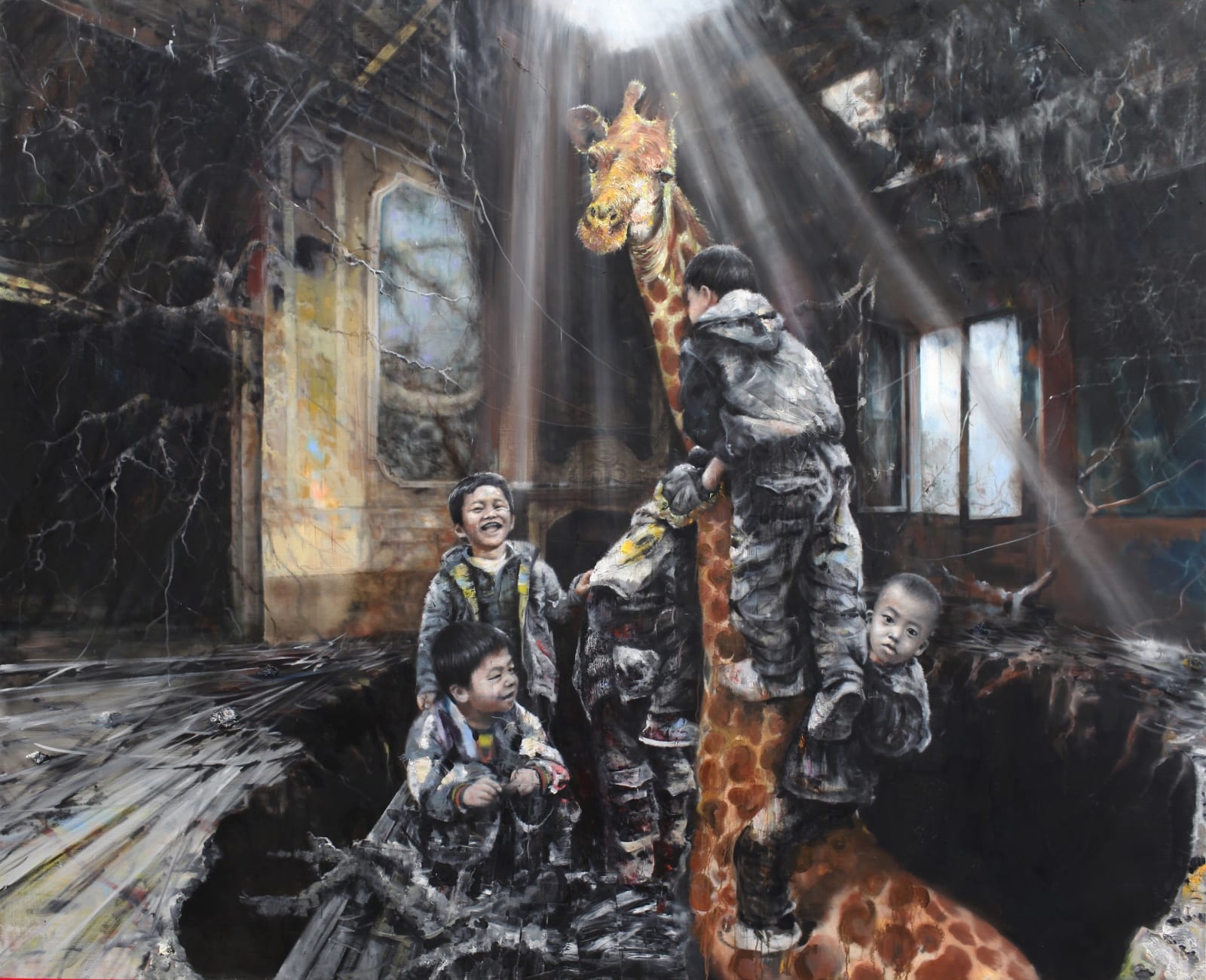 Li Tianbing, Grimper la Girafe, 2017