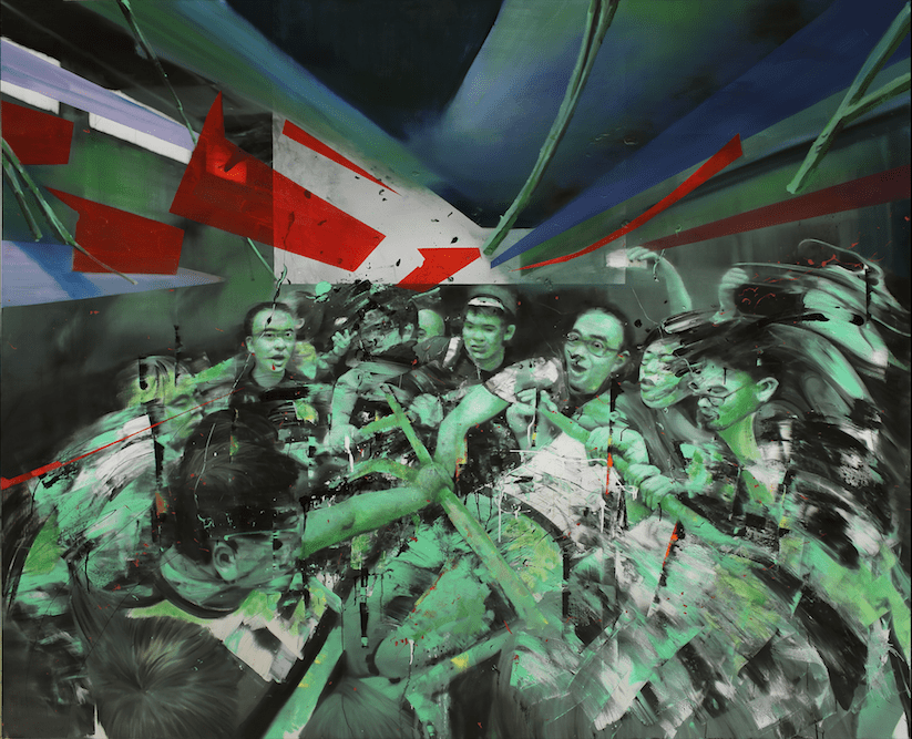 Li Tianbing, Green Confrontation , 2019