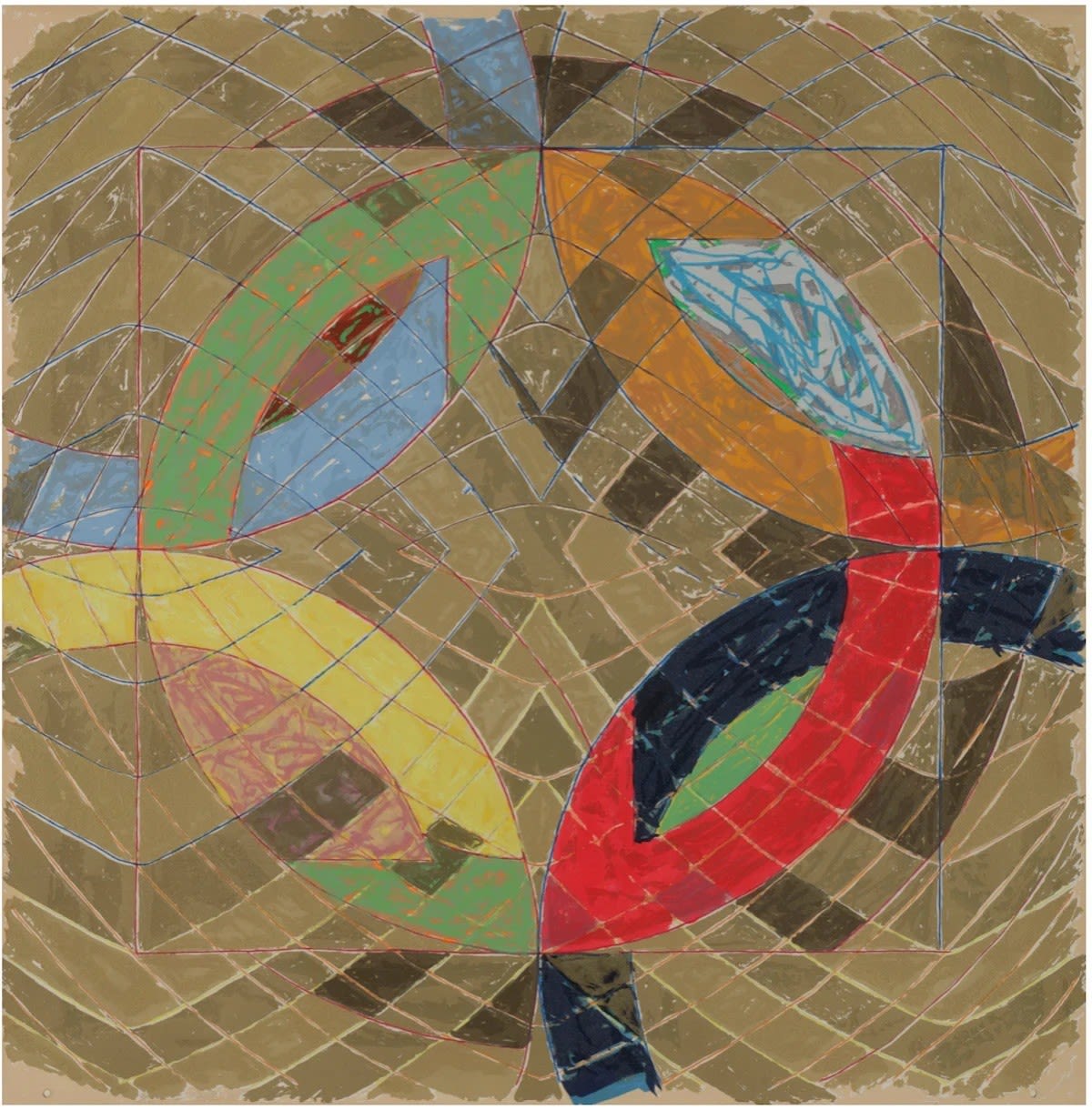 Frank Stella, Polar Co-ordinates VI, 1980