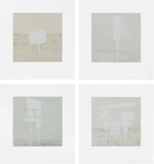 Ed Ruscha, Blank Signs, 2004