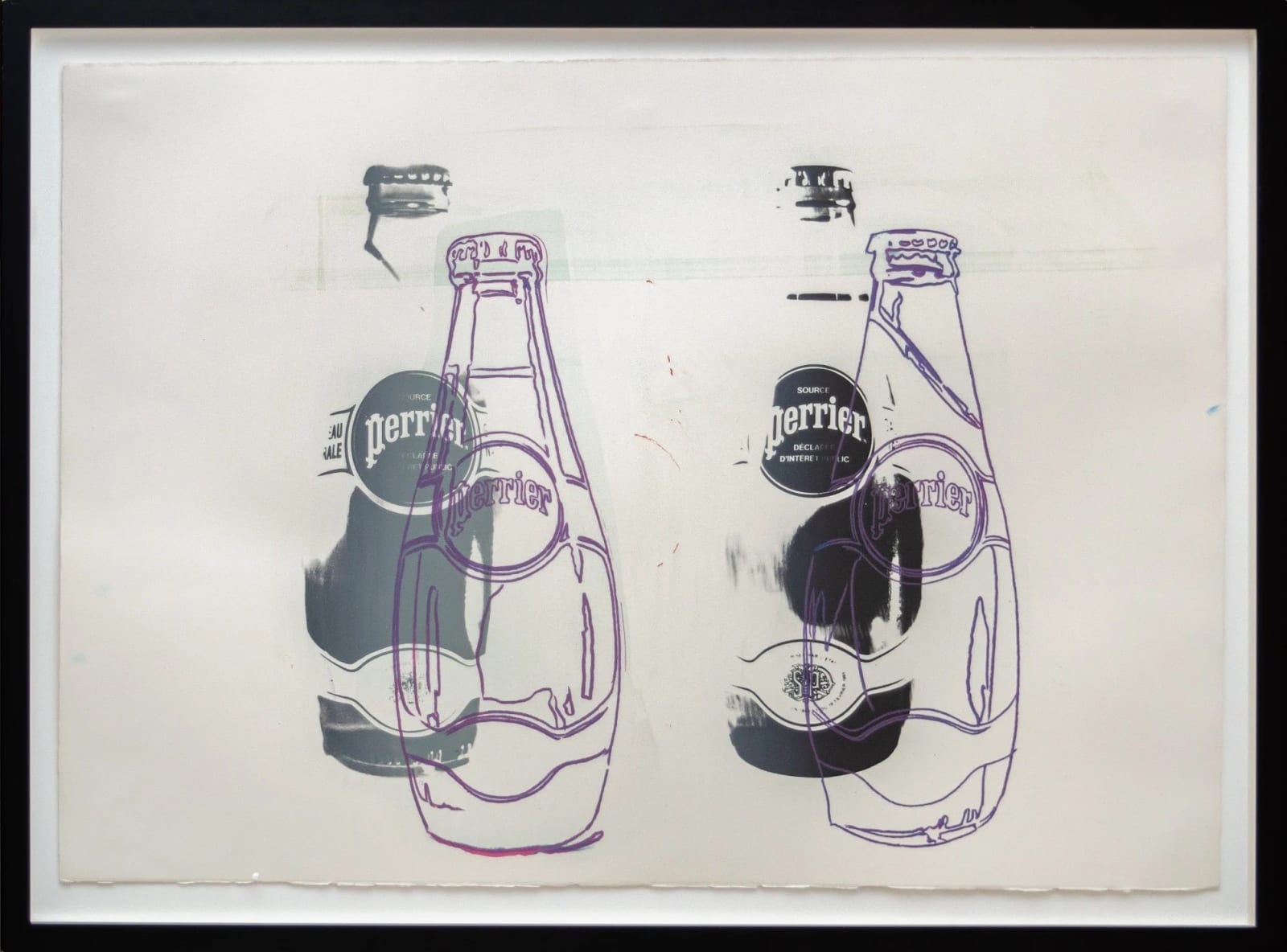 Andy Warhol, Four Perrier Bottles, 1983