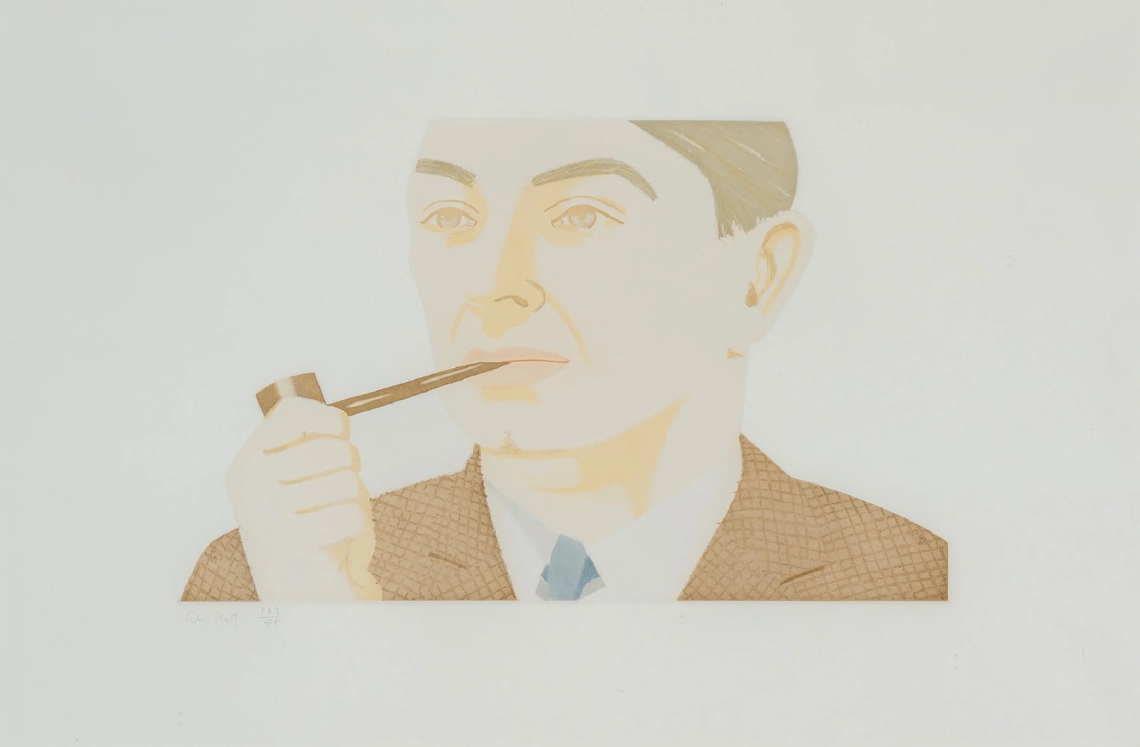 Alex Katz, Man with Pipe (Schröder 181), 1984