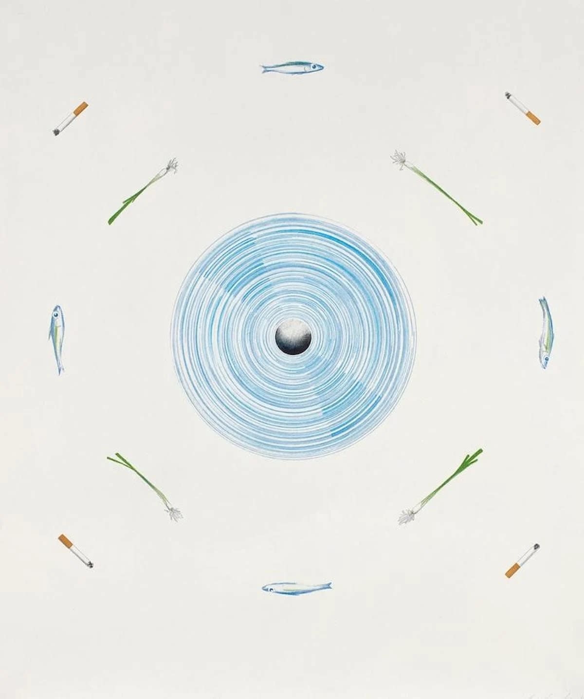 Ed Ruscha, The Fan and it's Surroundings, 1982