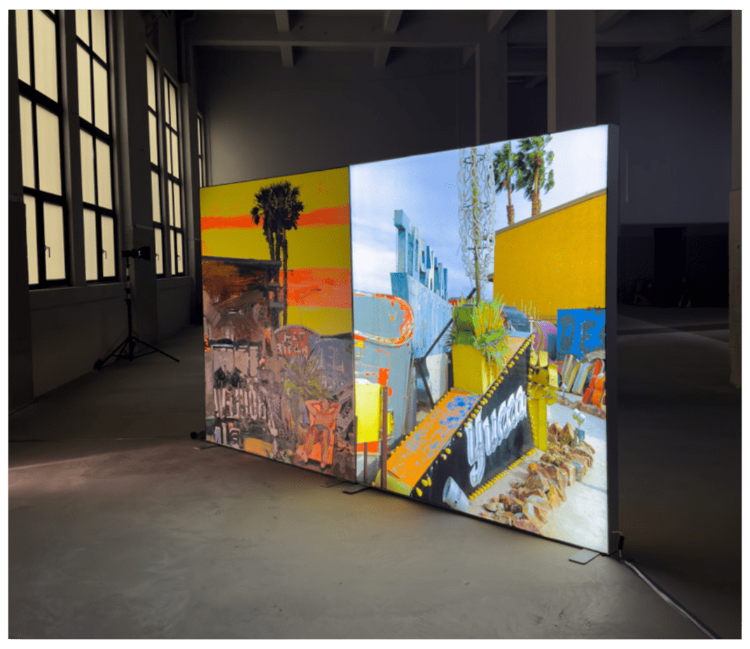 Marius Bercea, Untitled (Shining Spotlight Stories; Sun Tang Mustang, Riviera of Restless Shininh), 2023