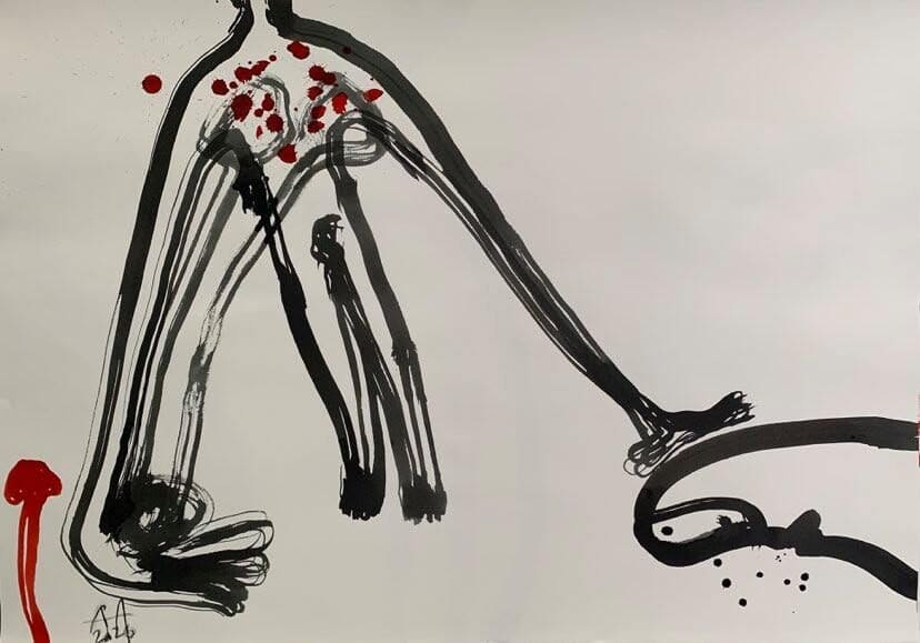 Ana Adam, I need long arms to hold the mushrooms to my heart, 2020