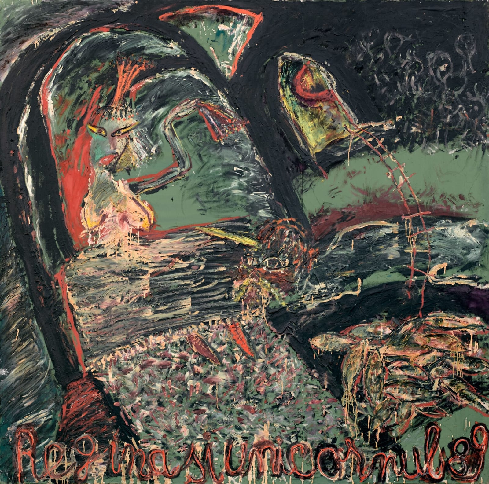 Ioan Aurel Mureșan, The queen and the Unicorn, 1989