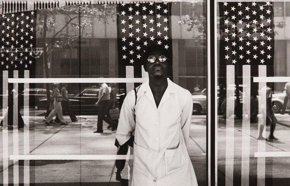 Ming Smith, America Seen Through Stars and Stripes, New York City, NY, 1976