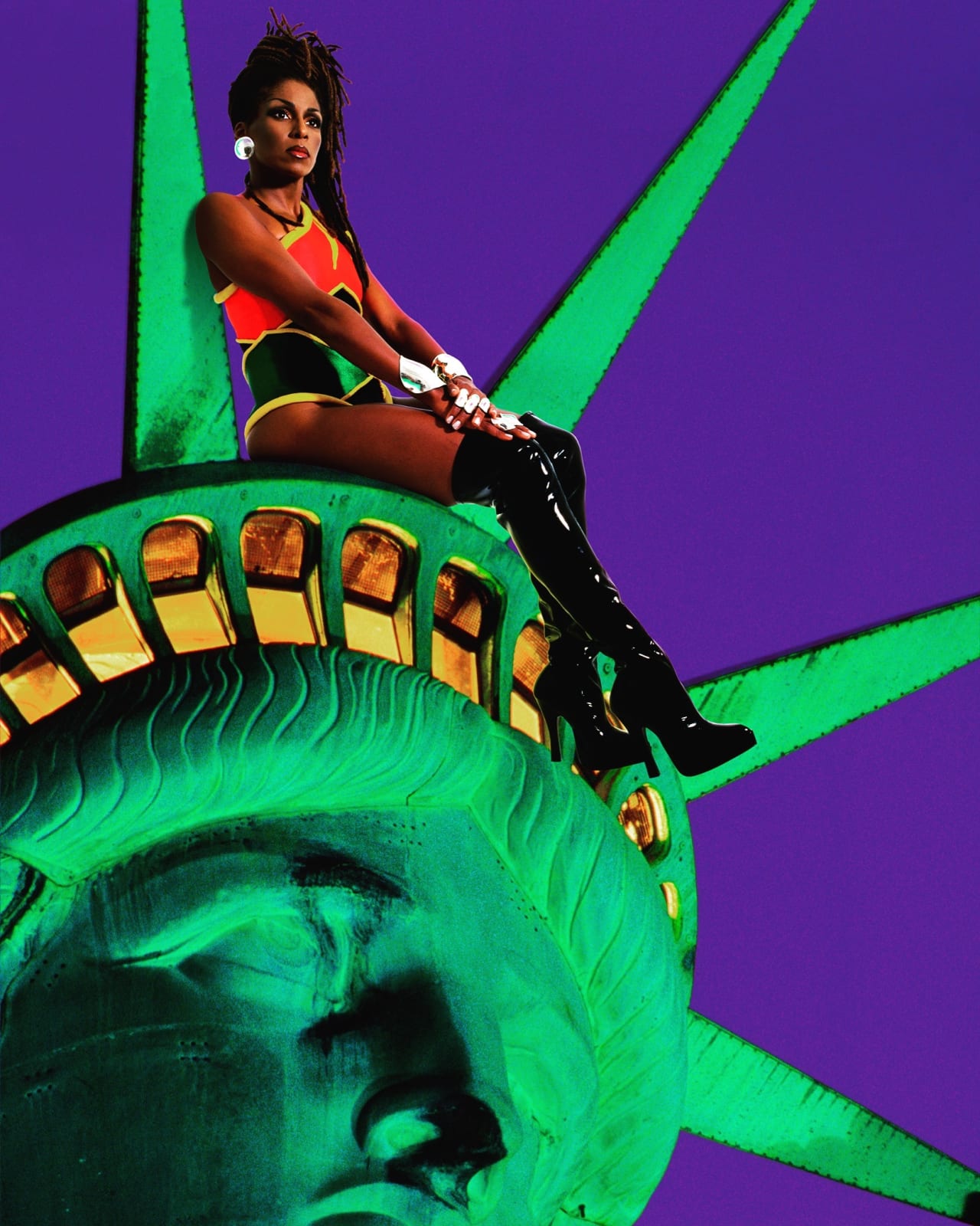 Renée Cox, Chillen with Liberty (from Raje series), 1998