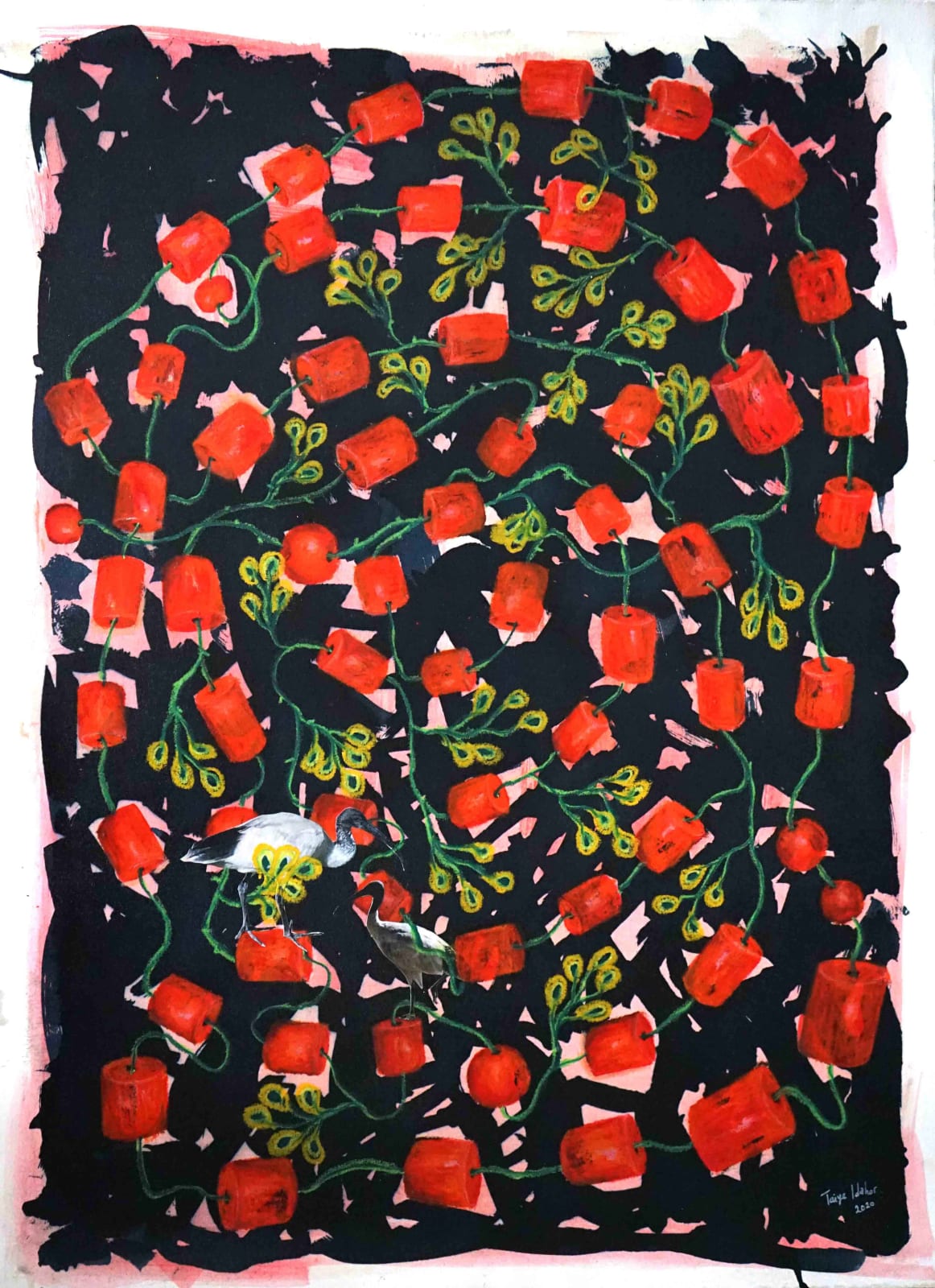 Taiye Idahor, The Birds and the Beads (2), 2020
