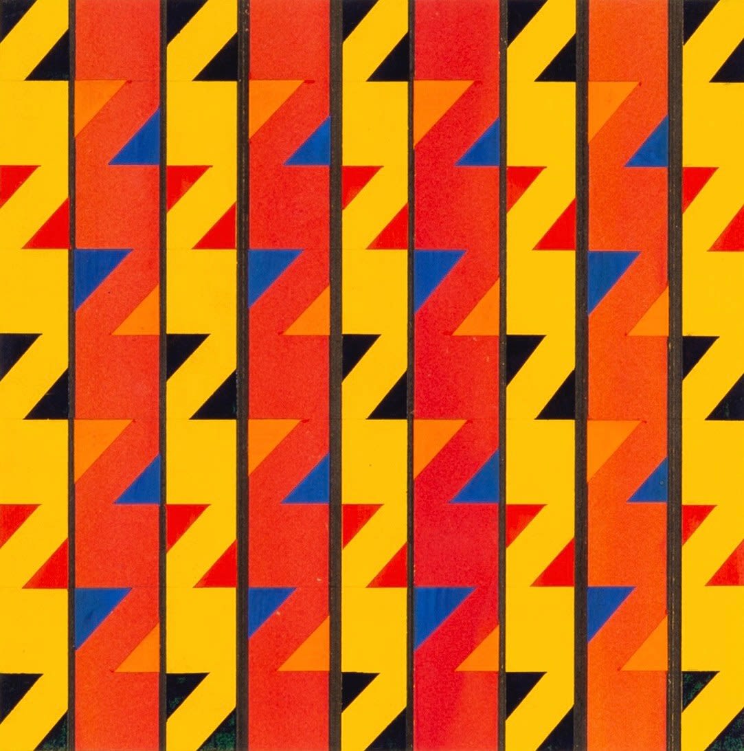 Theo Mendez, Zigzags with Blue