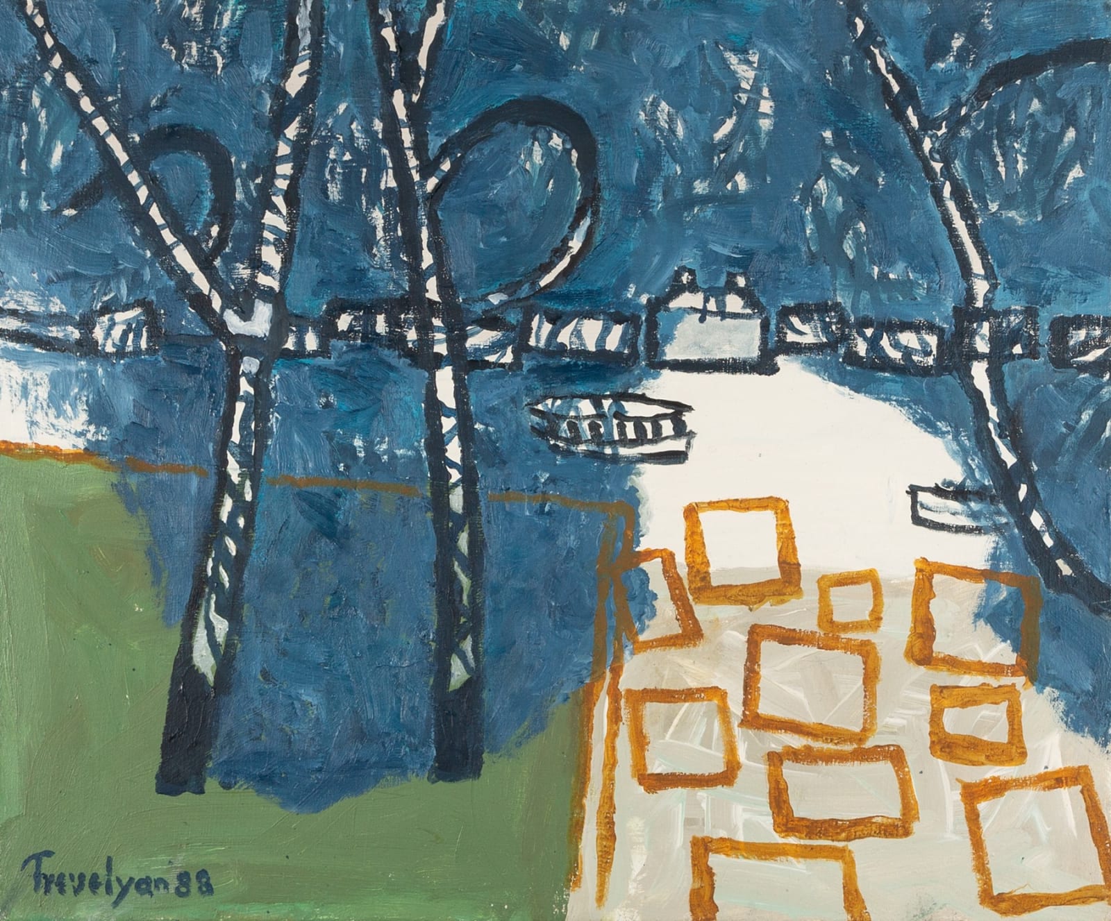 Julian Trevelyan, Tow Path, 1988