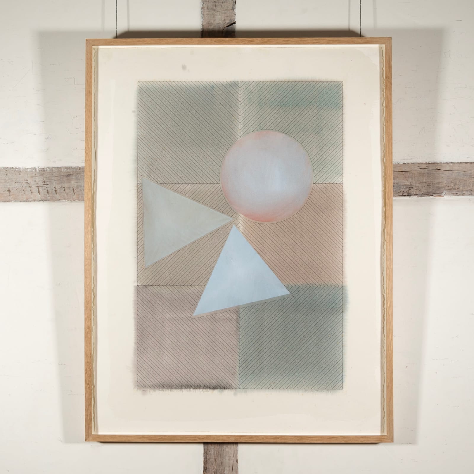 Gordon House, Grey/Pink, from Study for Larger Tri Motif Series, 1977