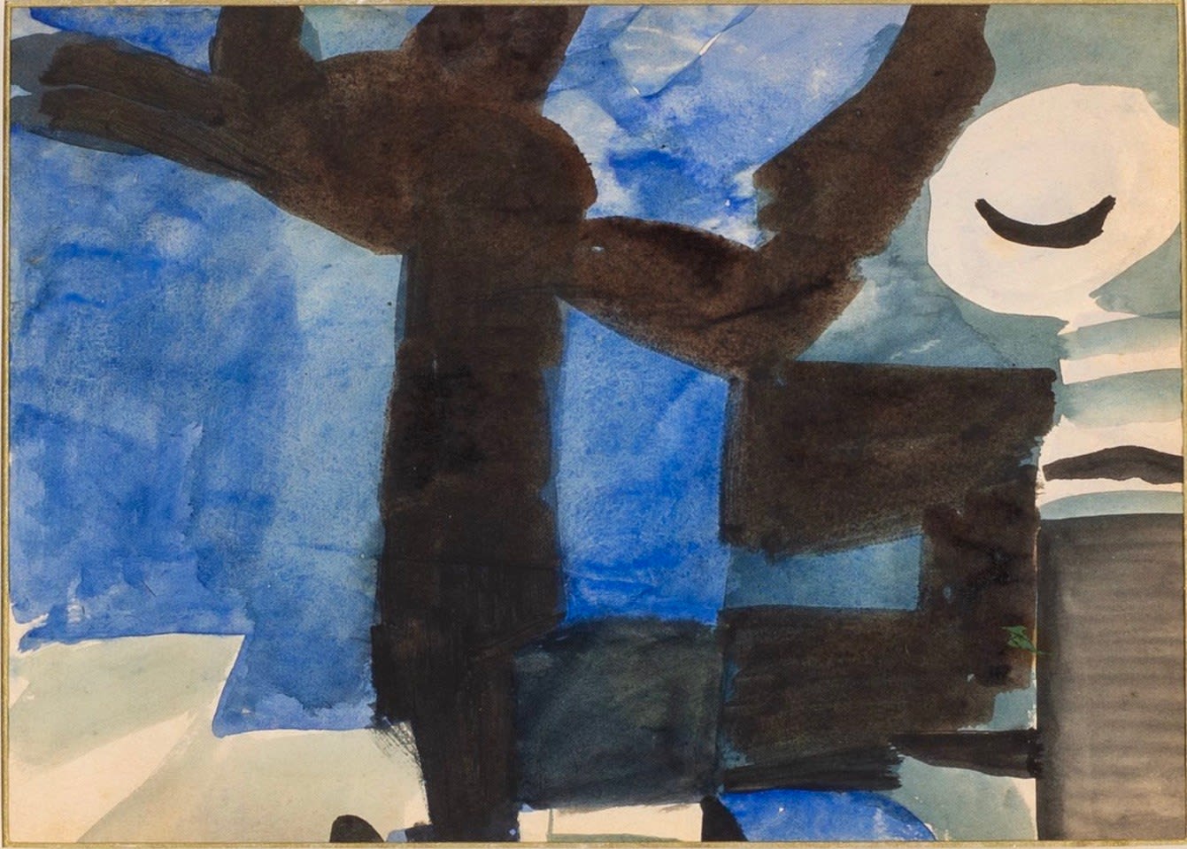 Peter Potworowski, Gate, Corsham Court (Blue Sky), 1953/55