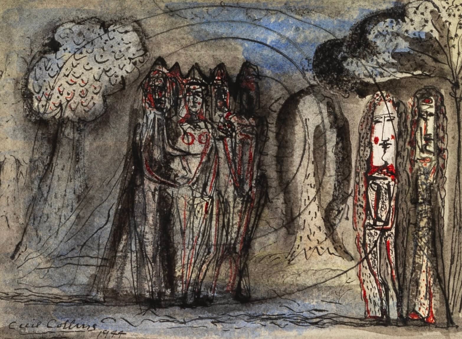 Cecil Collins, In the Forest, 1944