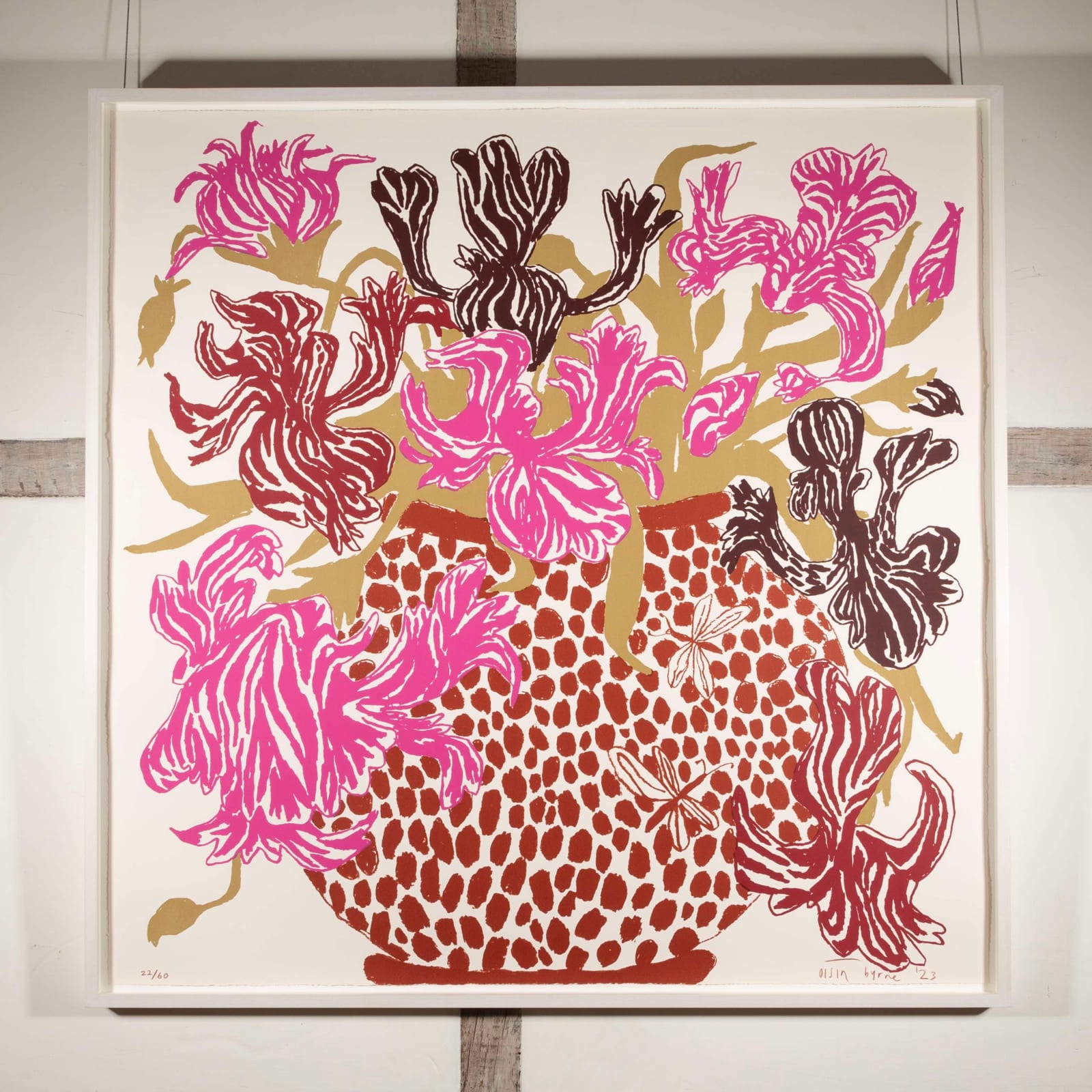 Oisin Byrne, Pink-Brown Cut Flowers, 2023