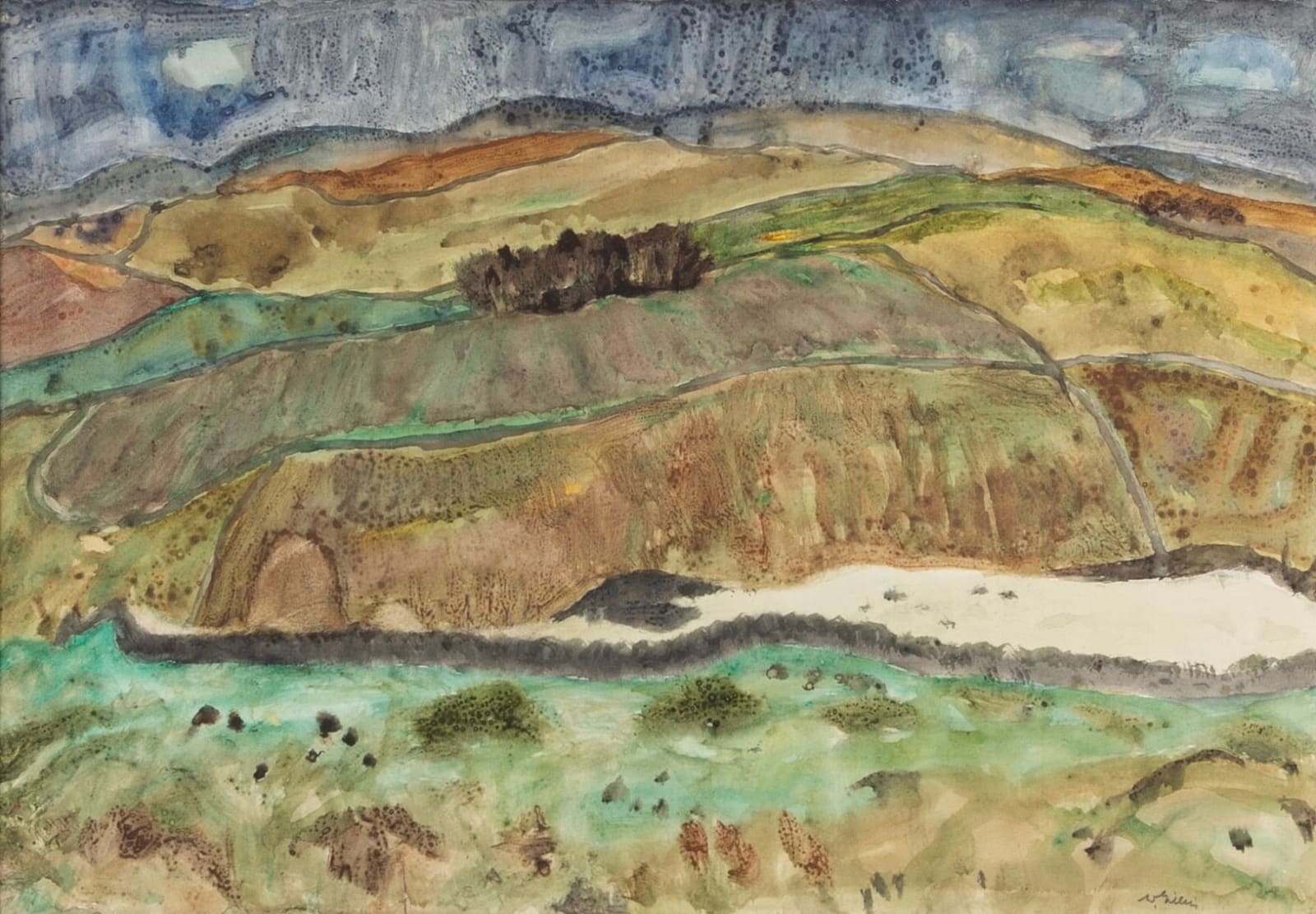 William George Gillies, On the Meldons Road, 1940s, circa