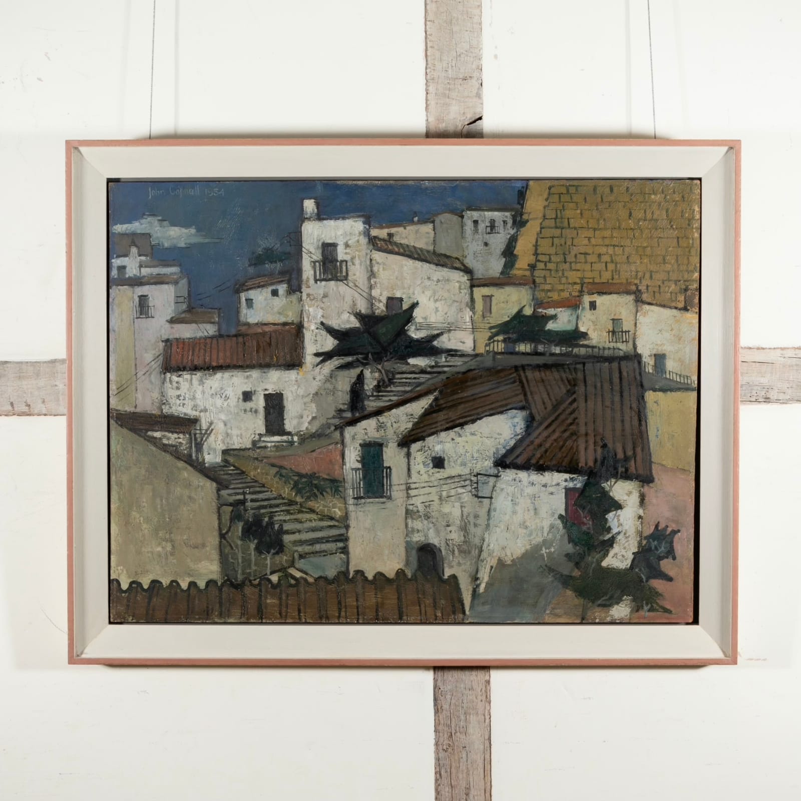 John Copnall, Mediterranean View Across the Rooftops, 1954