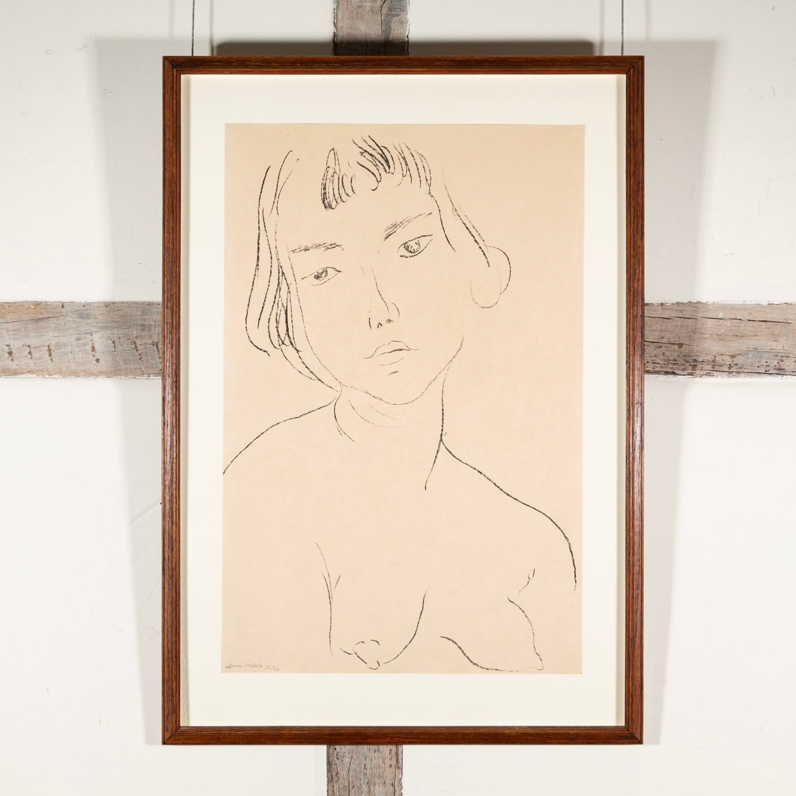 Henri Matisse, Visage légèrement penché vers la gauche, 1913