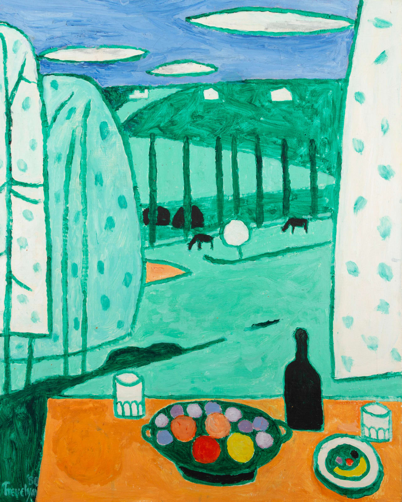 Julian Trevelyan, Le Dantou, France, 1980